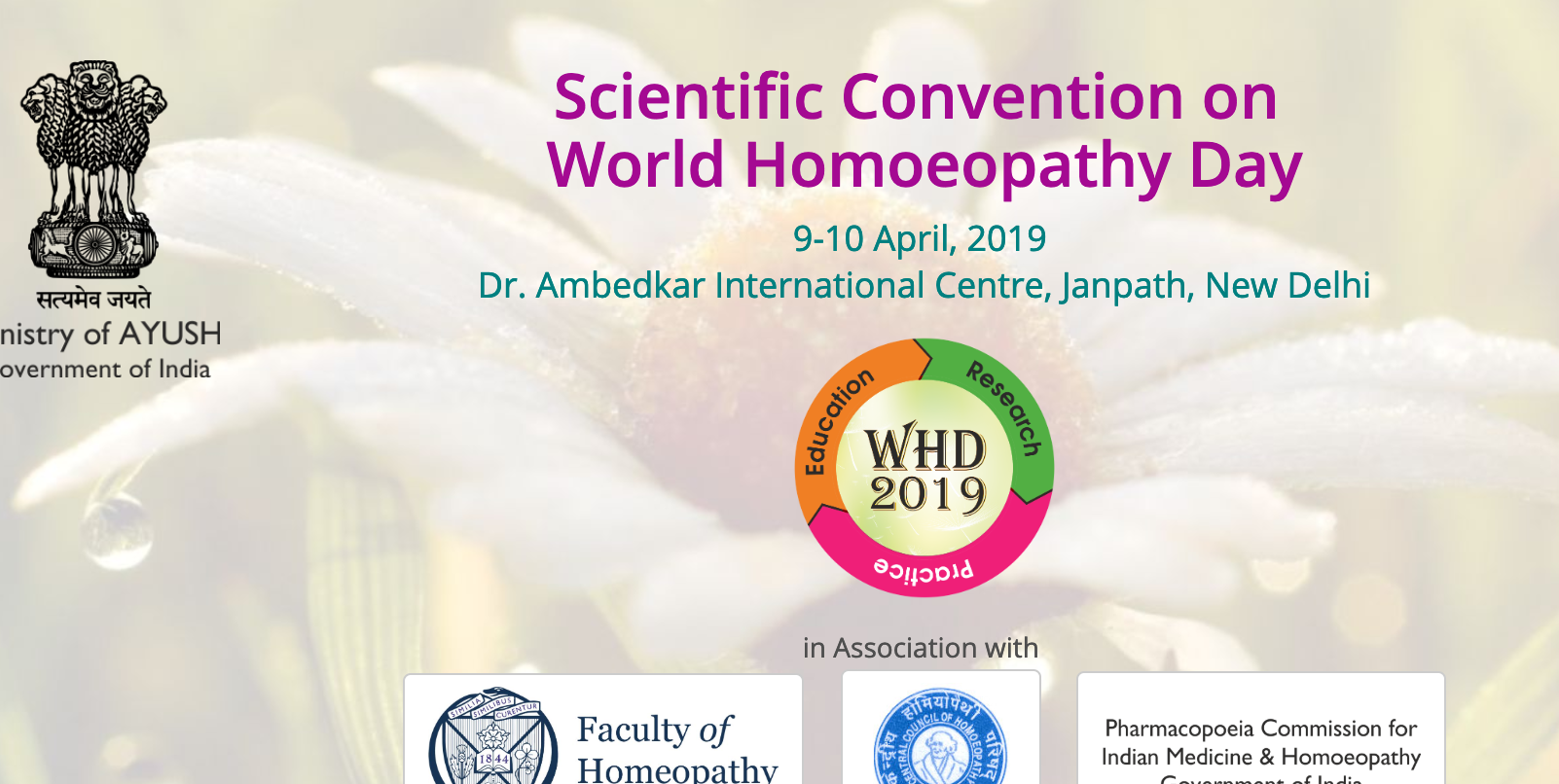 Homeopathy Research Institute HRI Scientific Convention on World